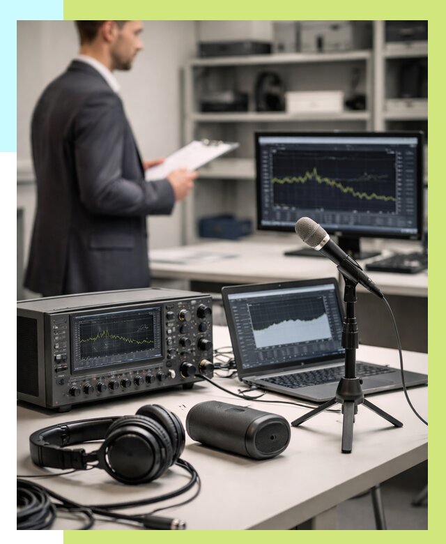 Сертификация аудиотехники в Ростове-на-Доне от 15644 р., Алешин-Рст