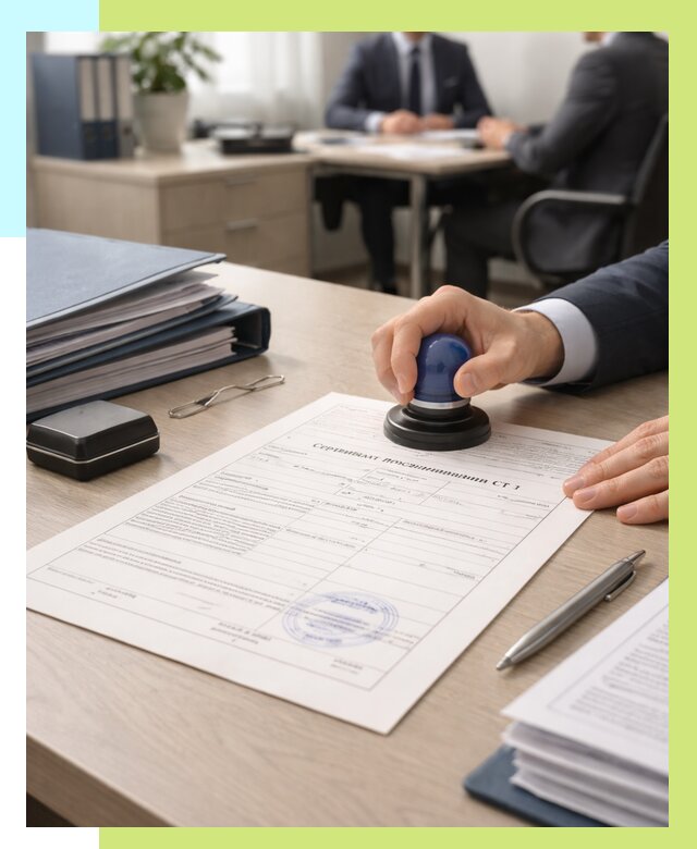 Сертификат происхождения СТ 1 в Ростове-на-Доне от 4693 р. | Алешин-Рст